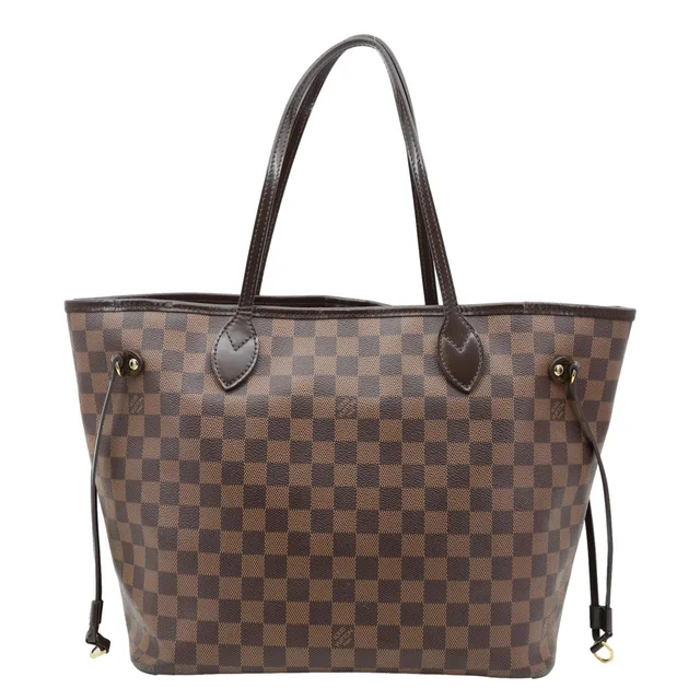 Louis Vuitton Neverfull MM Damier Ebene Tote Bag Brown in Brown Canvas from Dallas Designer Handbags