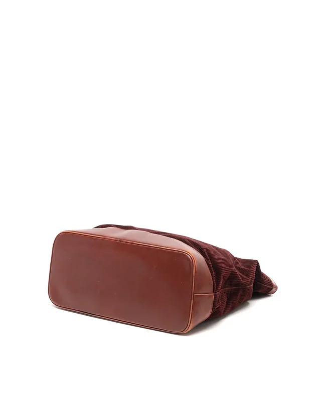 Celine Corduroy Tote Bag in Leather from A Retro Tale, photo 5 of 10