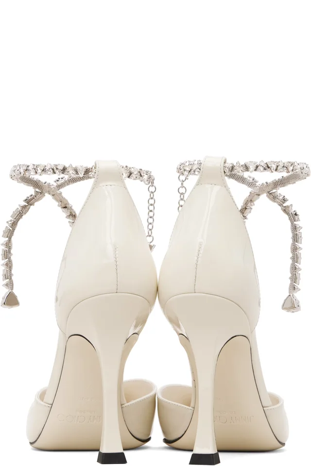Jimmy Choo Off-White Stevie 100 Heels, photo 2 of 5 from SSENSE