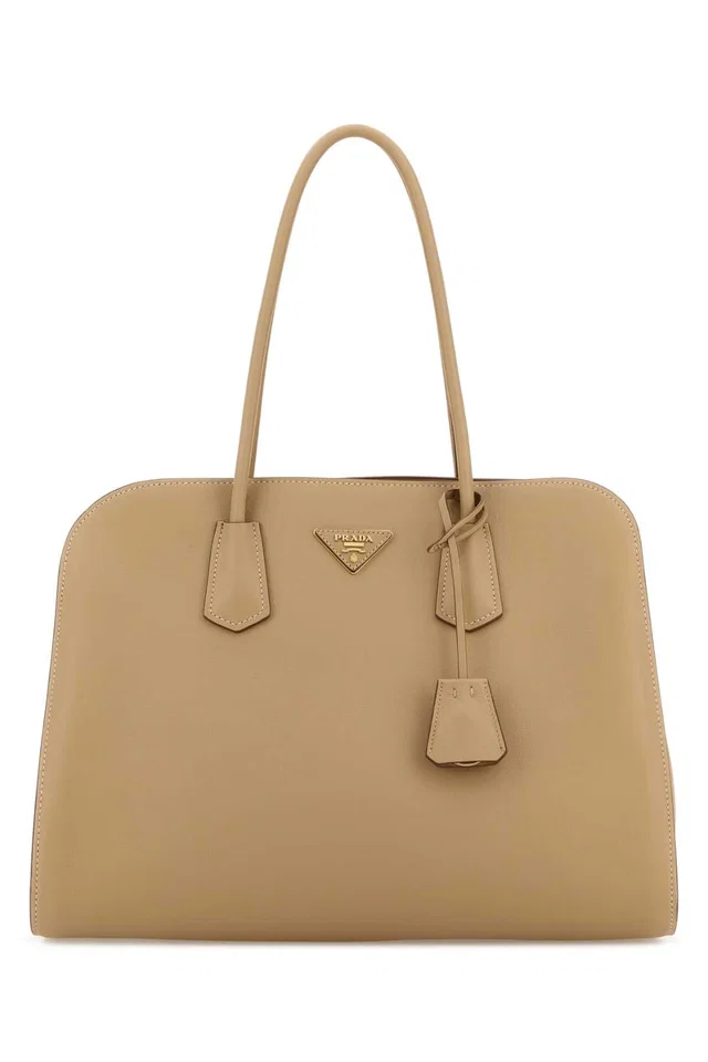 Prada Saffiano Leather Shoulder Bag — Beige in Beige Saffiano leather from HEWI