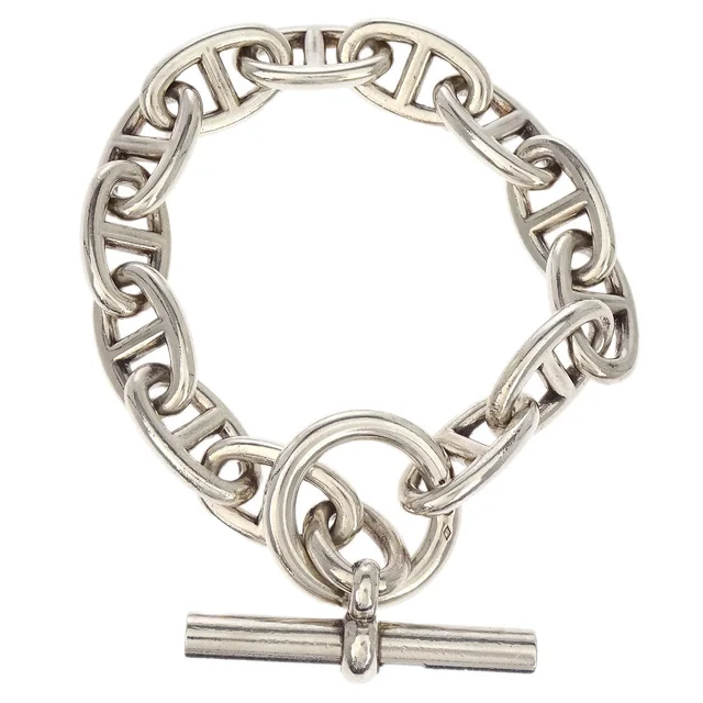 Hermès Chaine d'Ancre TGM Bracelet Ag925 Silver in Silver from AMORE Vintage Tokyo