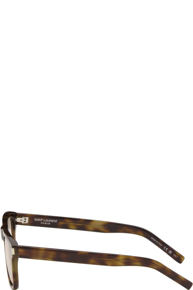 Saint Laurent Brown SL 819 800 Sunglasses, photo 3 of 4 from SSENSE