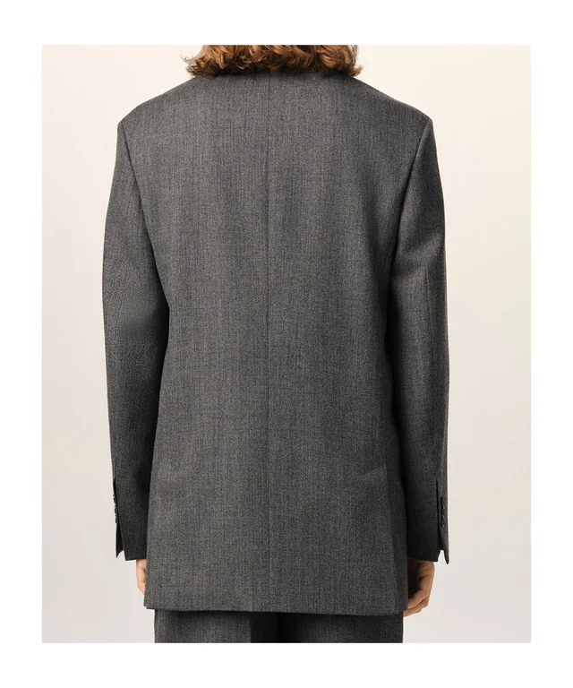 Ami Paris Grey double breasted wool blazer, photo 3 of 7 from SENSER