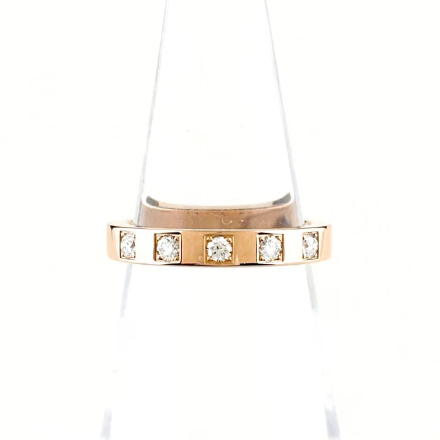 Bvlgari Marry Me Pink Gold Ring Melee Diamond in Pink from The Reluxe