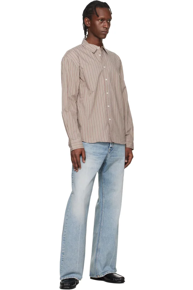 HOPE Brown Relaxed Shirt, photo 4 of 4 from SSENSE