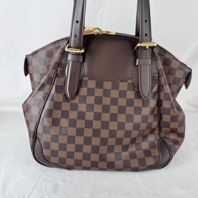 Louis Vuitton Verona MM Damier Ebene Bag in Brown Canvas, Leather, Metal from Reowned, photo 2 of 10
