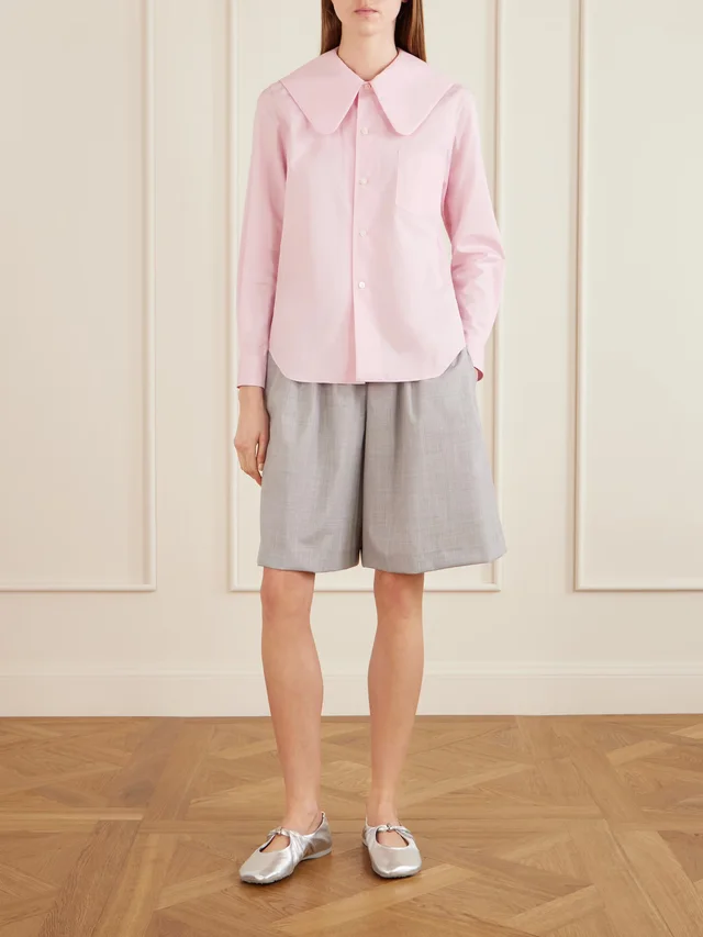 COMME DES GARÇONS GIRL Cotton-poplin shirt in Pink, photo 2 of 2 from NET-A-PORTER (Canada)