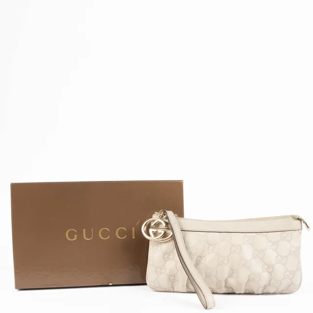 Gucci Nude Guccissima Wristlet Pouch in Leather from Labellov, photo 2 of 5