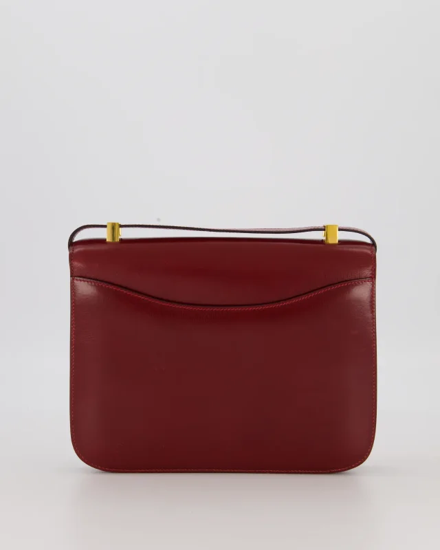 Hermès Vintage Constance 23 Bag in Burgundy Box leather from Sellier, photo 5 of 18