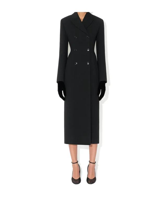 Alaïa Double-Breasted Tailored Coat, photo 2 of 4 from SENSER