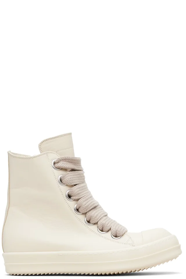 Rick Owens Off-White Temple Jumbolace Sneakers, image 1 of 1 from SSENSE