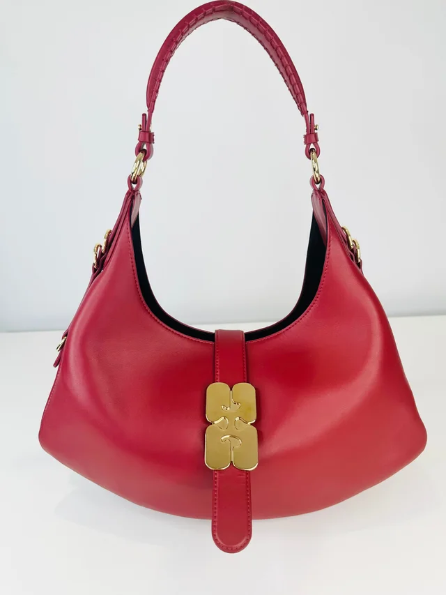GANNI Small Kat Shoulder Bag in Leather from Edit Second Hand
