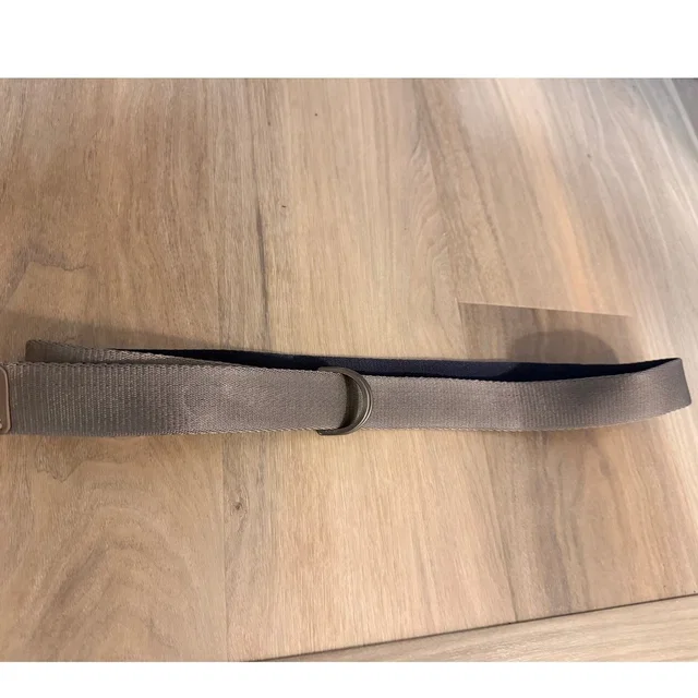 Lanvin Paris Mens D-Ring Web Belt Taupe Navy Blue Woven Designer Made In Italy in neutral|blue|brown Woven leather from Poshmark