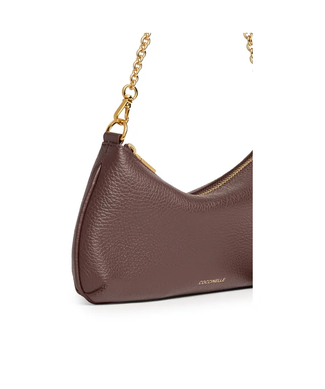 Coccinelle Mini C-Me Chain grainy-leather chain-link shoulder bag, photo 4 of 4 from SENSER