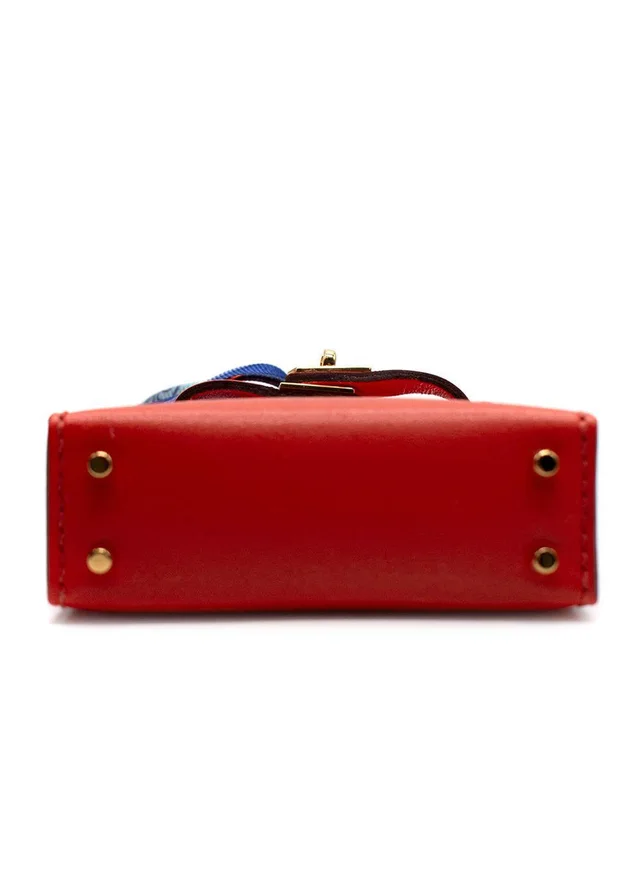 Hermès Sanguine Tadelakt Micro Mini Twilly Kelly Bag Charm from HEWI, photo 2 of 2