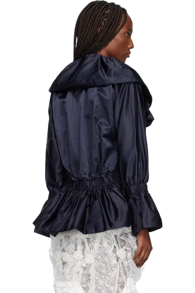 Róisín PIERCE Navy Shining Jacket, photo 3 of 4 from SSENSE