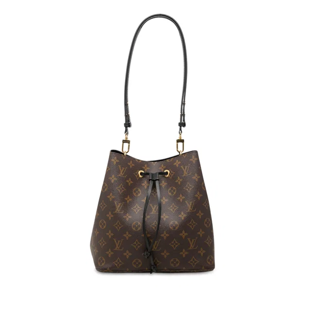 Black Louis Vuitton Monogram Neonoe MM Bucket Bag in Black Coated canvas from Designer Revival, photo 1 of 1
