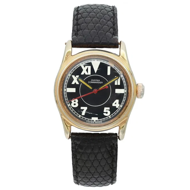 Rolex Vintage Oyster Commander Steel Black Dial Ladies Watch in Black from Truefacet