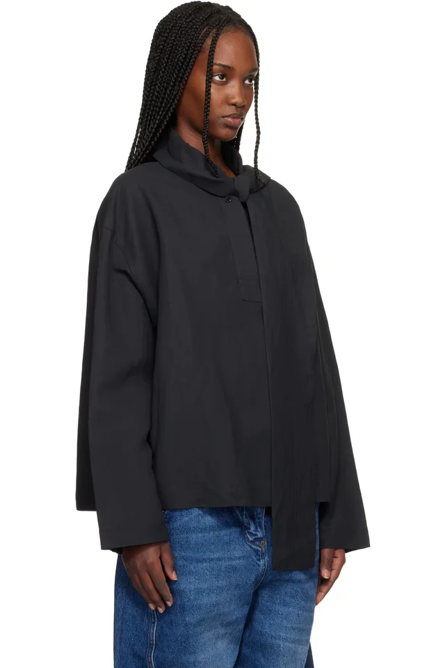 Studio Nicholson Black Colt Blouse, photo 2 of 4 from SSENSE