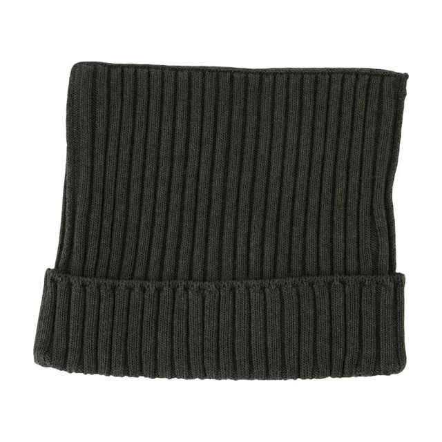 Acne Studios C40396-Dsq Ribbed Cotton Beanie — Green Beanies in Green from HEWI