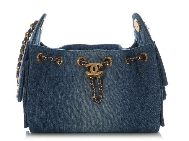 Chanel Mini Blue Denim 25 Bag in Blue Denim from Ann's Fabulous Finds