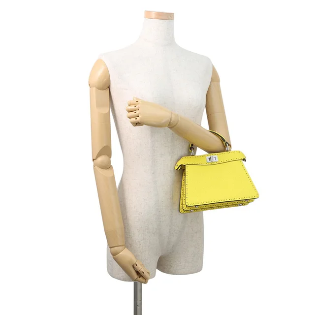 Fendi Peekaboo Selleria I see you Yellow8BN335 Leather Size Petit in Leather from GALLERY RARE, photo 2 of 2