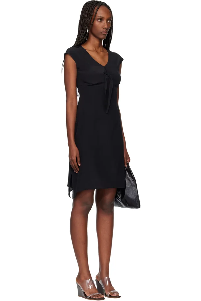 Maryam Nassir Zadeh Black Reneir Midi Dress, photo 2 of 4 from SSENSE