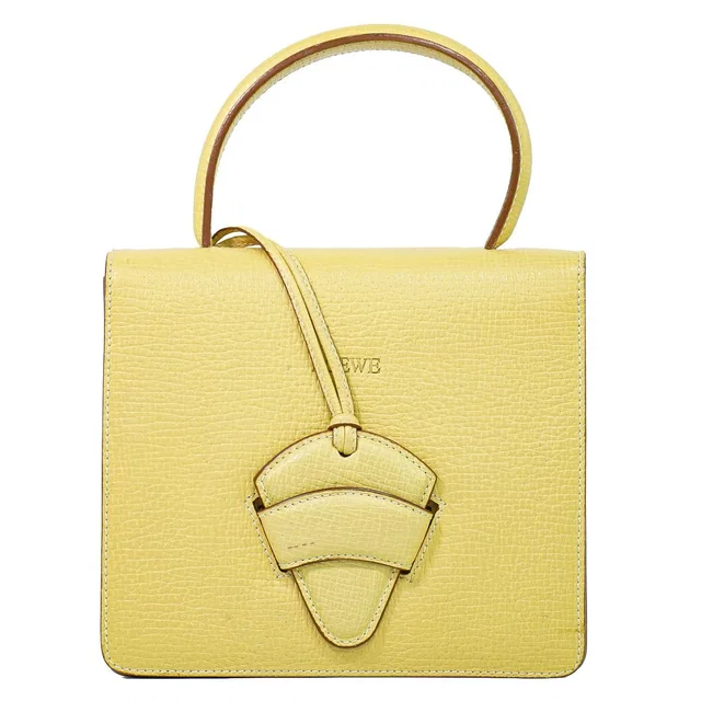 Loewe Barcelona Handbag Leather Yellow Bag in Yellow Leather from The Reluxe