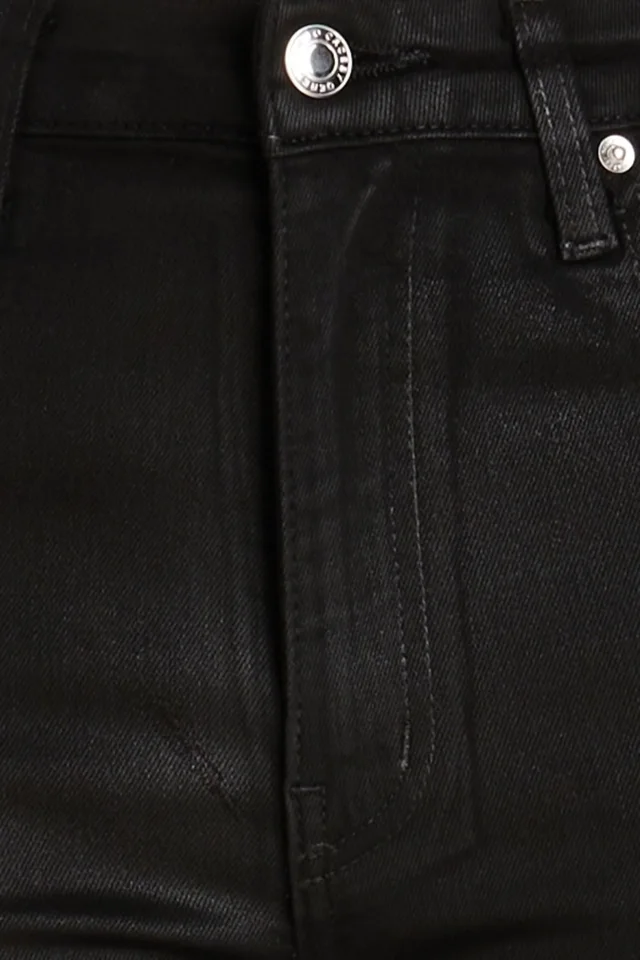 Derek Lam 10 Crosby Coated High-Rise Skinny Jeans in Black, photo 4 of 4 from THE OUTNET