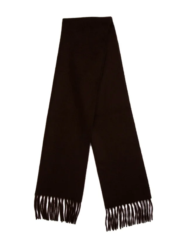 Loro Piana Cashmere Striped Scarf in brown|red Cashmere from The RealReal