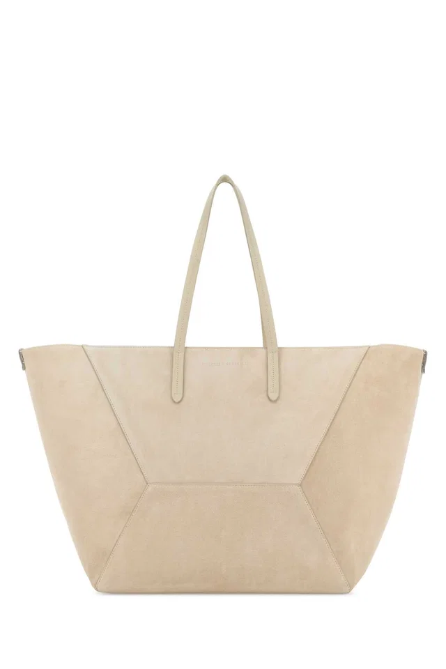 Brunello Cucinelli Suede Tote Bag — Beige in Beige Suede from HEWI