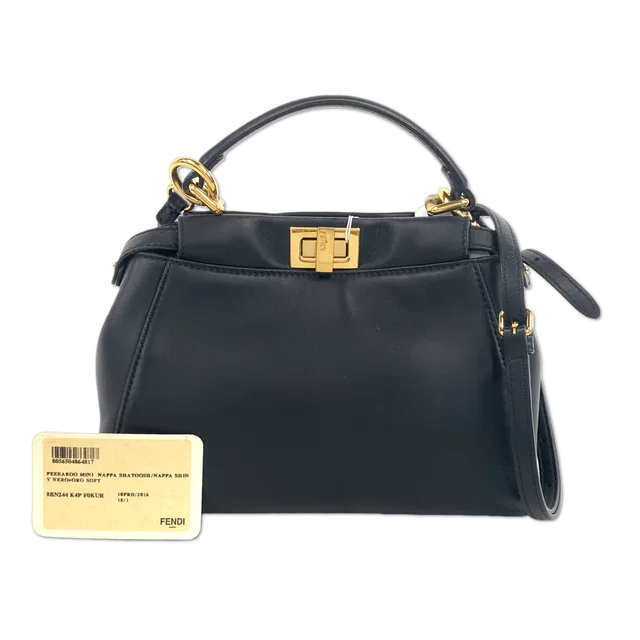 Fendi Nappa Leather Peekaboo Mini in Nappa leather from Luxury Promise