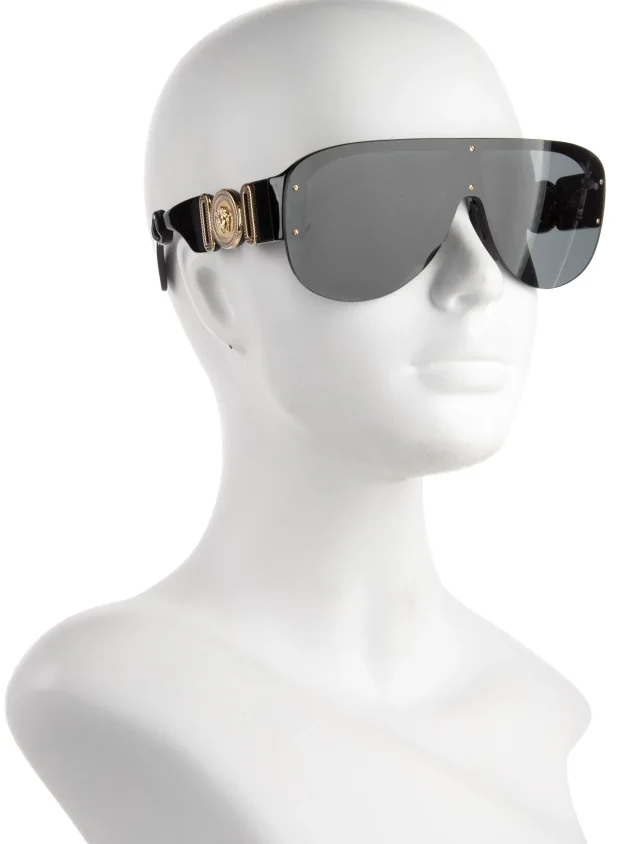 Versace Aviator Tinted Sunglasses in black from The RealReal, photo 3 of 3