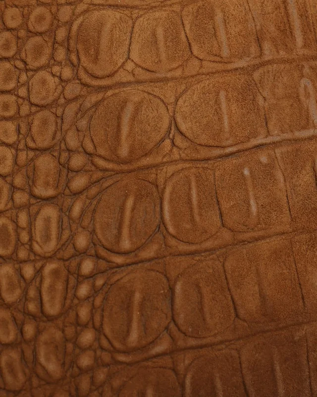 Saint Laurent Crocodile-Embossed Suede Kate Shoulder Bag in Suede from A Retro Tale, photo 8 of 11
