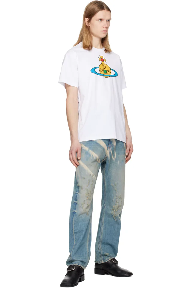 Vivienne Westwood White Oversized Orb Classic T-shirt, photo 4 of 4 from SSENSE