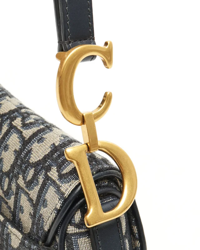 Dior Mini Oblique Saddle Bag in Canvas from A Retro Tale, photo 7 of 11