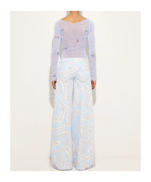 Emilio Pucci Onda Print Tulle Top, photo 3 of 4 from SENSER
