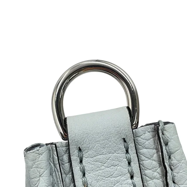 Hermès Evelyne Amazon Long Blue Pale/Etain Taurillon Clemence Size TPM in Taupe Clemence leather from GALLERY RARE, photo 12 of 18