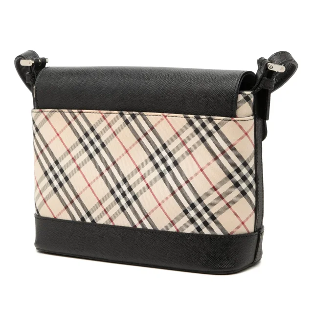 Beige Burberry Nova Check Canvas Crossbody in Beige Canvas from Designer Revival, photo 2 of 7
