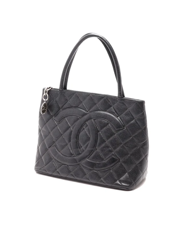 Chanel Caviar Medallion Tote Bag in Caviar leather from A Retro Tale, photo 2 of 9