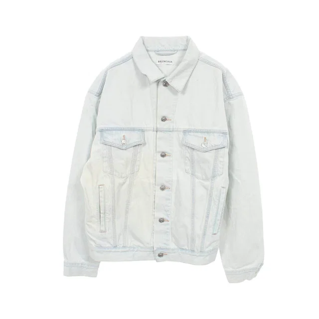 Balenciaga Cotton Denim Jacket in Denim from LuxUness