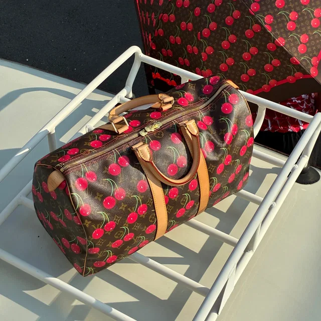 Louis Vuitton 2005 Monogram Cherry Keepall 45 M95011 in Coated canvas from AMORE Vintage Tokyo