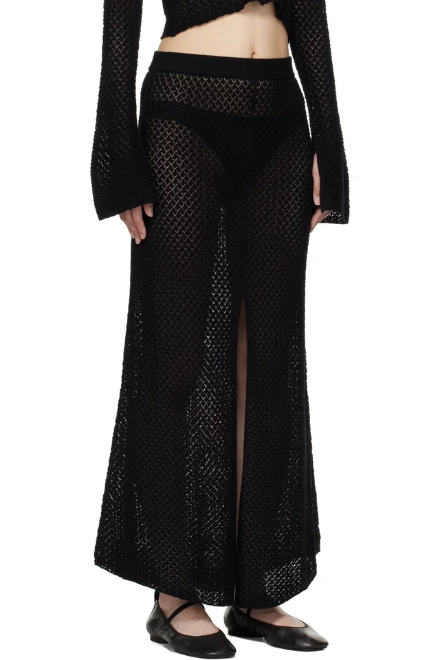 The Garment Black Tanzania Maxi Skirt, photo 2 of 4 from SSENSE