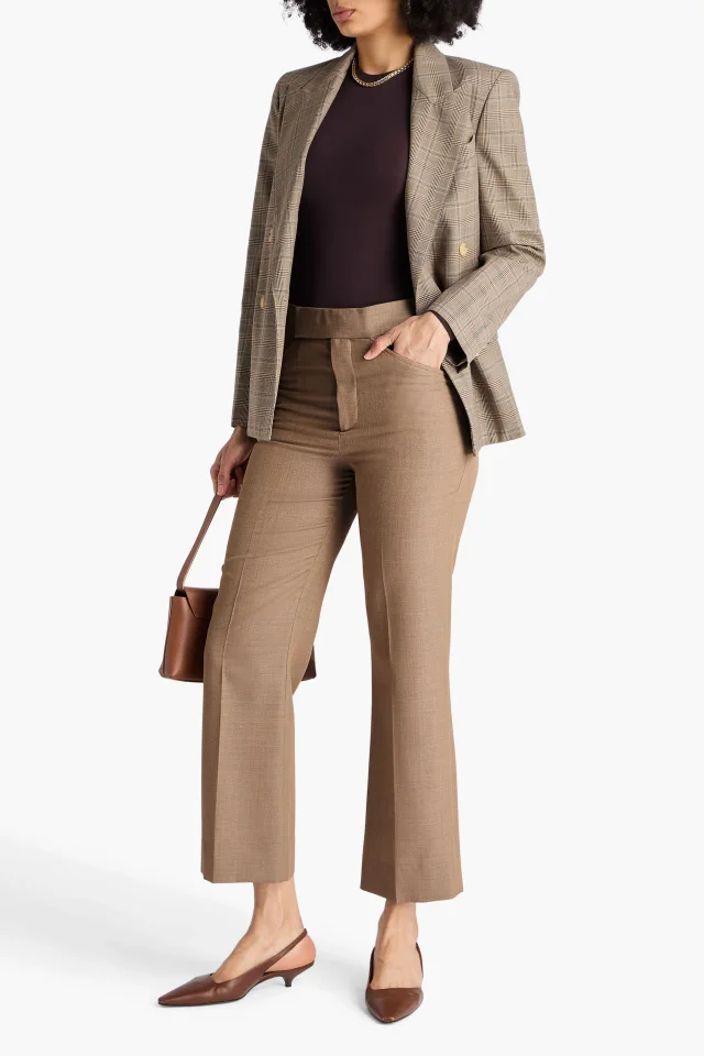 Victoria Beckham Wool Kick-Flare Trousers, photo 2 of 4 from THE OUTNET