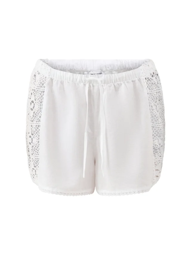 Sea Level Linen Blend Boxer Shorts White in White from Fenwick, photo 1 of 1