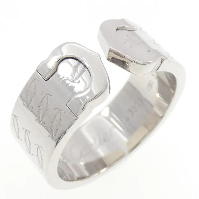 Cartier C2 Au750 White Gold Limited Ring Size 17 in White from LuxUness