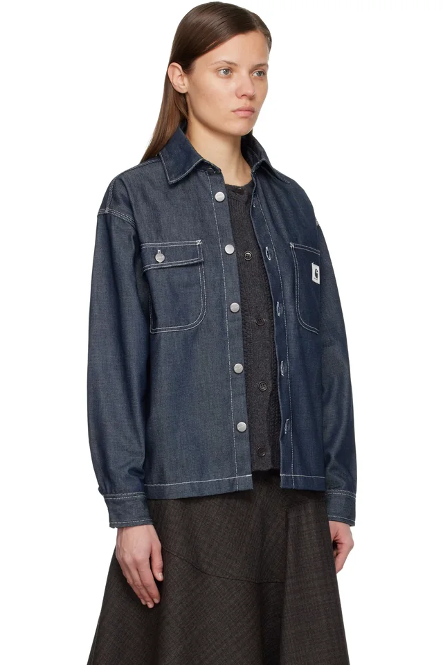 Carhartt Work In Progress Blue Louis Denim Jacket, photo 2 of 4 from SSENSE