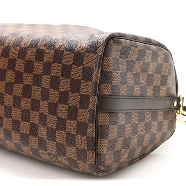 Louis Vuitton Damier Ebene Speedy Bandouliere 30 in Brown Coated canvas from FASHIONPHILE, photo 9 of 11