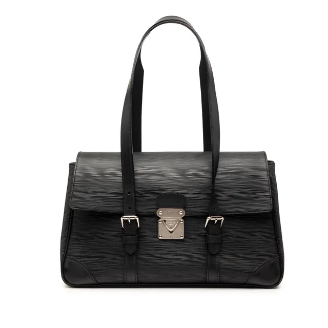 Black Louis Vuitton Epi Segur MM Shoulder Bag in Black Leather from Designer Revival