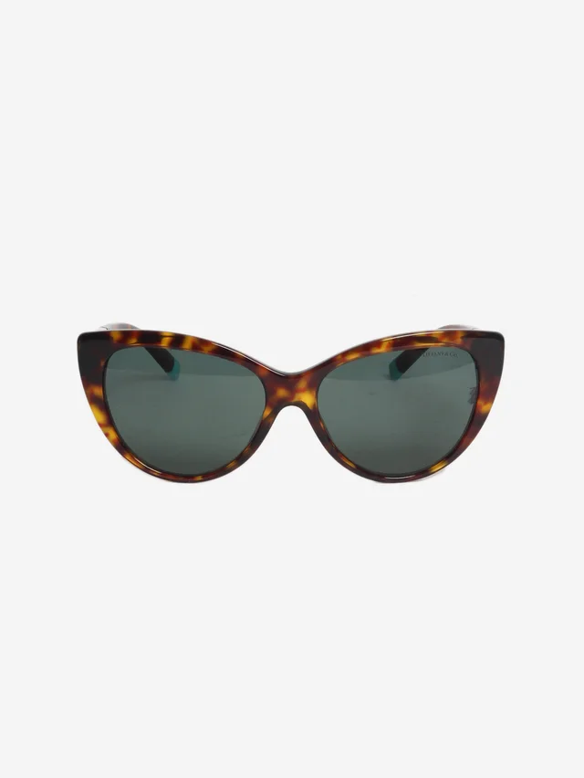 Tiffany & Co. Brown TF4196 tortoise shell sunglasses in Brown from Sign of the Times